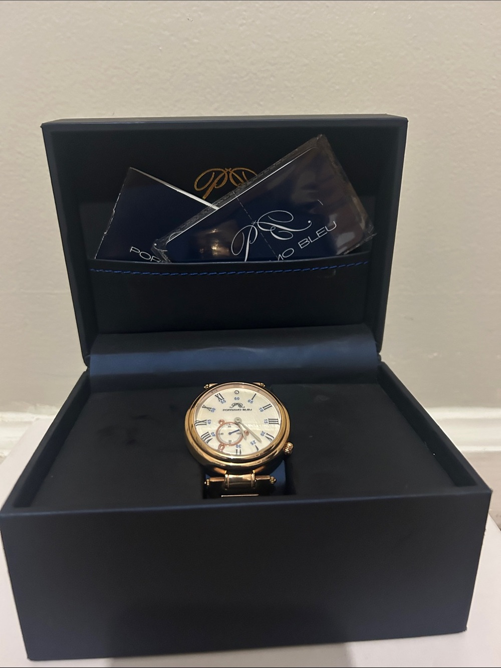 Rose-Tone Unisex Dress Watch- New